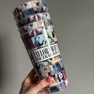 New Taylor Swift Cups, set of 5.